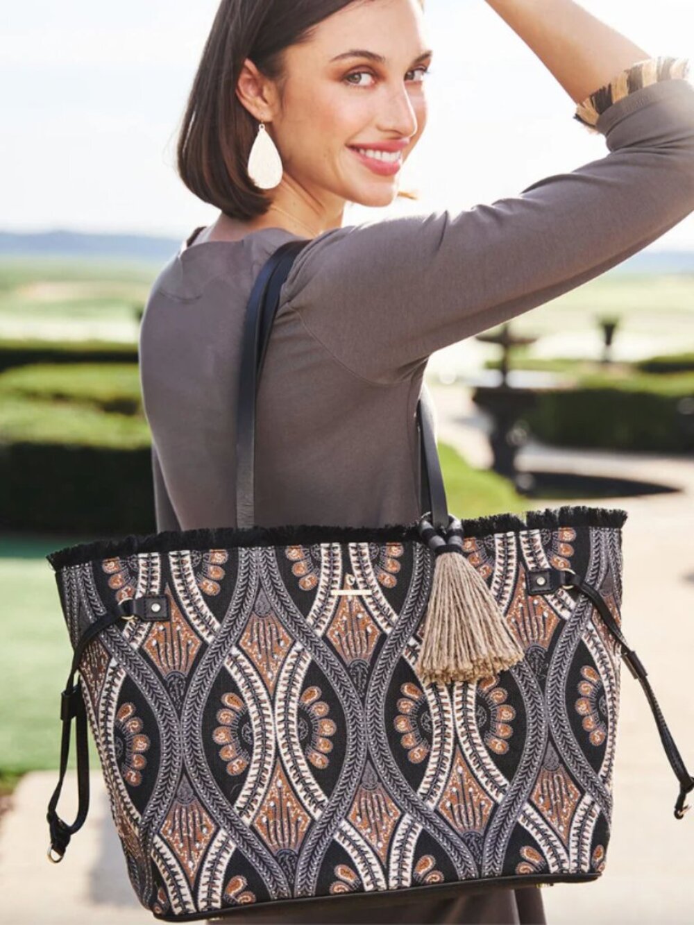 Bellinger Batik Jetsetter Tote Spartina 449 NWT